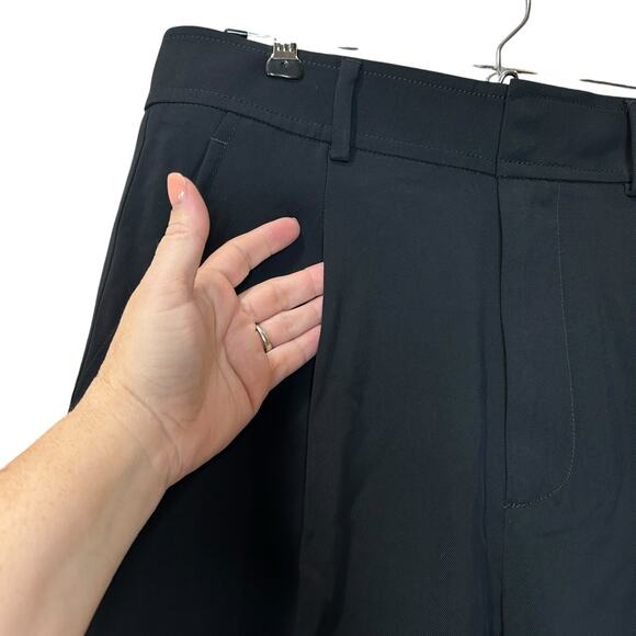 Everlane Japanese GoWeave Way-High Tapered Pant Black Women 6 NWT - Picture 10 of 14